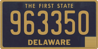 DE license plate 963350