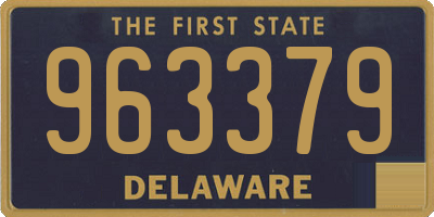 DE license plate 963379