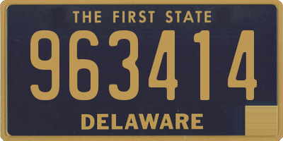 DE license plate 963414