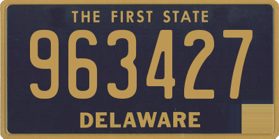 DE license plate 963427