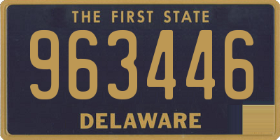 DE license plate 963446