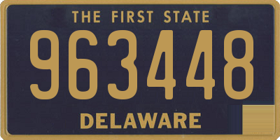 DE license plate 963448