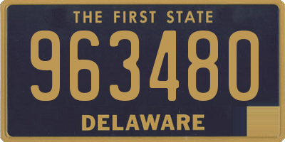 DE license plate 963480
