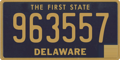 DE license plate 963557