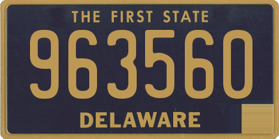 DE license plate 963560
