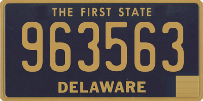 DE license plate 963563