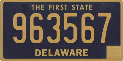 DE license plate 963567