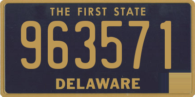 DE license plate 963571