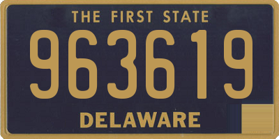 DE license plate 963619