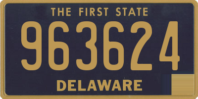 DE license plate 963624