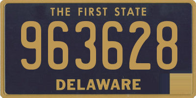 DE license plate 963628