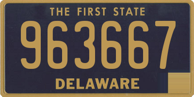 DE license plate 963667