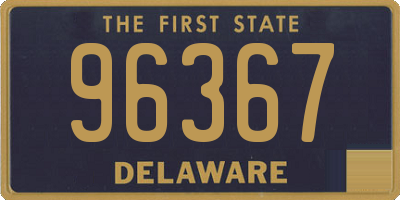 DE license plate 96367