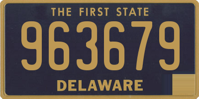DE license plate 963679