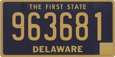 DE license plate 963681