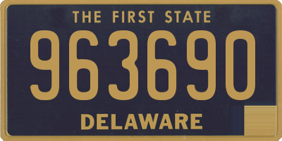 DE license plate 963690