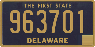 DE license plate 963701