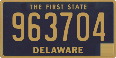 DE license plate 963704