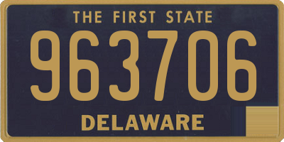 DE license plate 963706