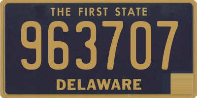 DE license plate 963707