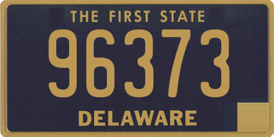 DE license plate 96373