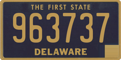 DE license plate 963737