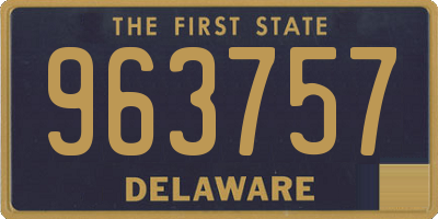 DE license plate 963757