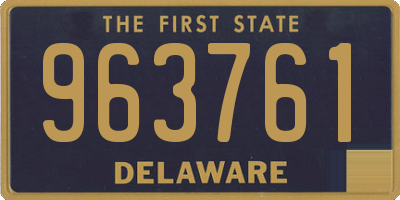 DE license plate 963761