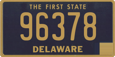 DE license plate 96378