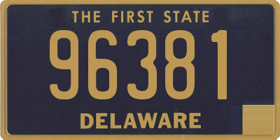 DE license plate 96381