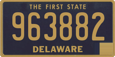 DE license plate 963882