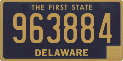 DE license plate 963884