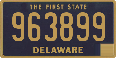 DE license plate 963899