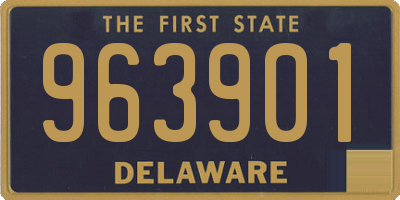 DE license plate 963901