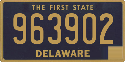 DE license plate 963902