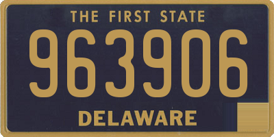 DE license plate 963906