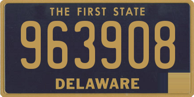 DE license plate 963908