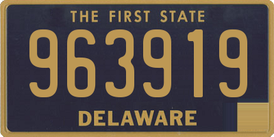 DE license plate 963919