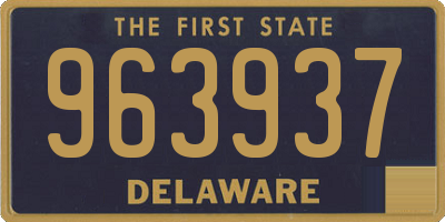 DE license plate 963937