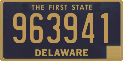 DE license plate 963941