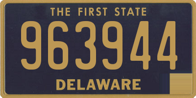 DE license plate 963944