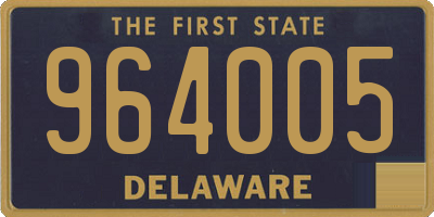 DE license plate 964005