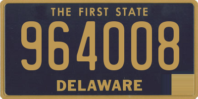 DE license plate 964008