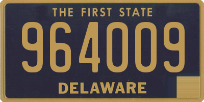 DE license plate 964009