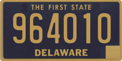 DE license plate 964010