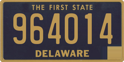 DE license plate 964014