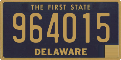 DE license plate 964015