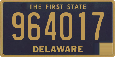 DE license plate 964017