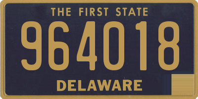 DE license plate 964018