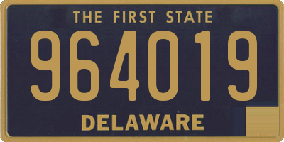 DE license plate 964019